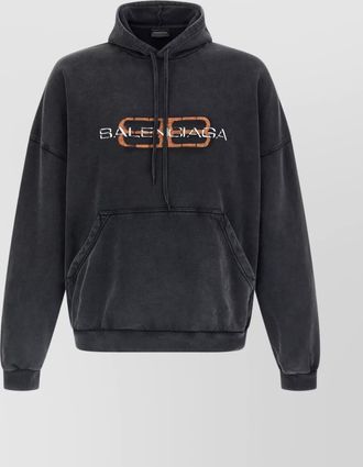 Balenciaga cotton logo-print hoodie