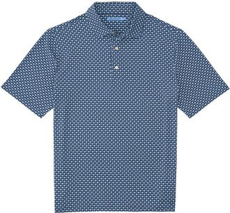 J.McLaughlin J. McLaughlin Blue Peak Polo Knit Shirt