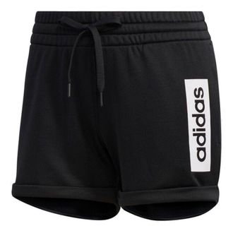 adidas (WMNS) adidas Colorblock Shorts Asia Sizing Black White FM6130