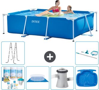 Intex Piscina Con Estructura Rectangular - 220x150x60 Cm - 7-piezas S20821
