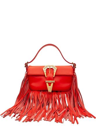 Gedebe mini Habibi fringed bag - women - Nappa Leather - One Size - Red