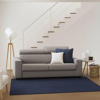 Dmora Sofa Cama Daanda, Gran Sof&aacute; De 2 Plazas, 100% Made In Italy, Sof&aacute; De Sal&oacute;n Con Apertura Giratoria, Con Reposacabezas Ajustable Y Reposabrazos Est&aacute;ndar
