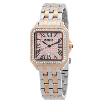 Invicta Angel Quartz Crystal Silver Dial Ladies Watch 50627