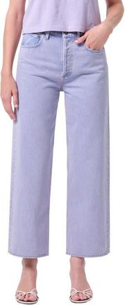 A Gold E Ren High Waist Ankle Wide Leg Jeans in Aura at Nordstrom, Size 23
