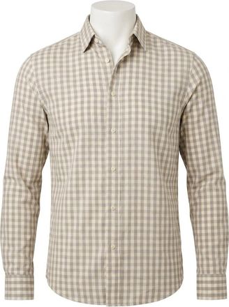 Faherty Soft Twill Movement Shirt In Wind Grey Gingham