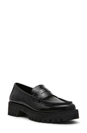 Steve Madden Langsten Platform Penny Loafer in Black Box at Nordstrom Rack, Size 7.5