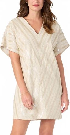 Trina Turk Womens Elisabetta Dress In Biarritz Beige