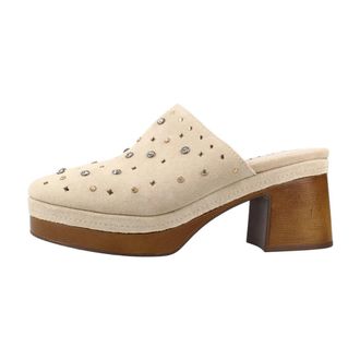 Carmela Zuecos - Dames - Muiltjes - Beige - 39 EU - Leer - Schoenen