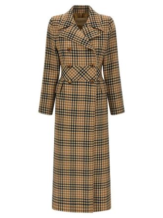Valentino Garavani Valentino Garavani Houndstooth Wool Coat