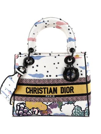 Dior Lady D-Lite Bag Embroidered Canvas Medium satchel - Multicolore