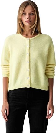 American Vintage Gilet ML Col Rond - Knitwear - Mujer - Amarillo - L