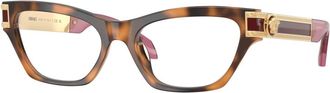 Versace Cat Eye Optisch Montuur - Dames - Accessoires - Bruin - Maat: 54 MM