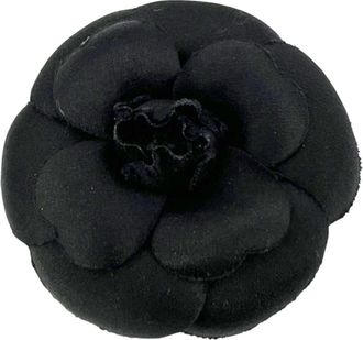 Chanel Vintage stoffen broche Camelia