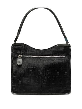 Fendi 2005 Zucca Pony Hair shoulder bag - Black