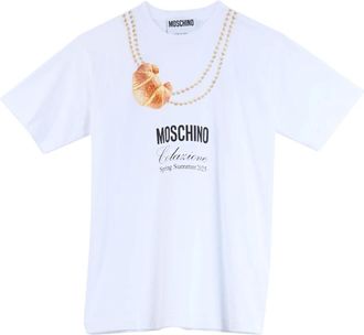 Moschino Hombre, Camisetas, Blanco, Talla: S