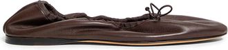 The Row Awar leather ballerinas