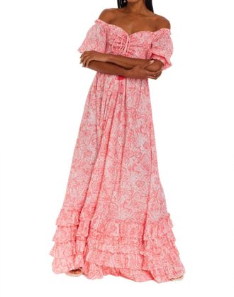 Allison New York Sienna Maxi Dress In Pink Rose