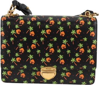 Prada Black Leather Shoulder Bag (Pre-Owned)