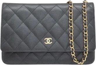 Chanel Portafoglio a tracolla in pelle Pre-owned - - Pre-owned - Donna - Nero - ONE SIZE
