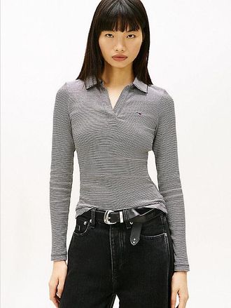 Tommy Hilfiger Polo de manga larga y corte slim