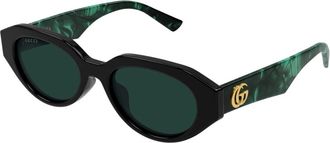 Gucci Gg 2206Sa Zonnebril - Dames - Zonnebrillen - Zwart - 53 MM - Accessoires