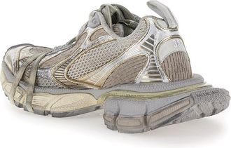 Balenciaga Womens Sneakers 3xl Metallic Tech Fabric Polyurethane Trainers