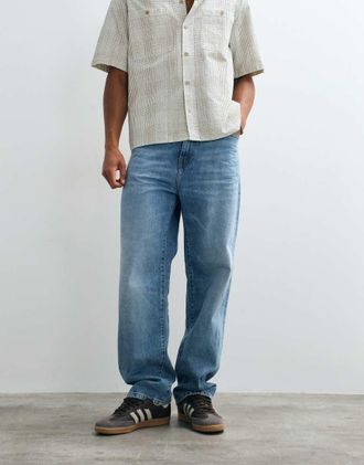 Carhartt Work in Progress jeans Aaron tapered regular fit lavaggio blu