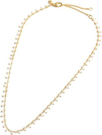 Madewell Enamel Chain Choker Necklace. in White at Nordstrom