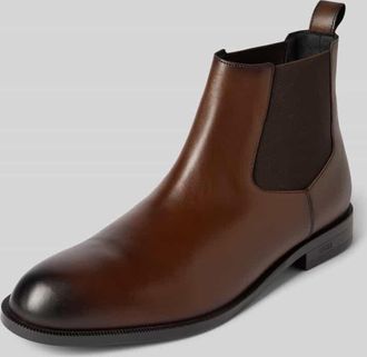 HUGO BOSS Chelsea Boots aus Rindsleder in Dunkelbraun, Größe 42
