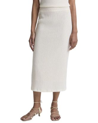 Vince Shadow Grid Midi Skirt