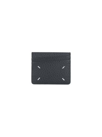 Maison Margiela Textured Calfskin Cardholder with Four Stitches Detailing