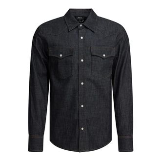 A.P.C. A.p.c., Uomo, Magliette, Blu, XL, new