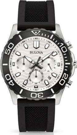 Bulova Chronograph White Dial Mens Watch 98B464