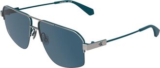 Calvin Klein Jeans CKJ26221S 021 Mens Sunglasses Silver Size 61