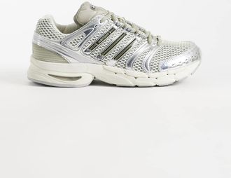 adidas Originals Adistar Control 5 sneakers bianche e argento-Bianco