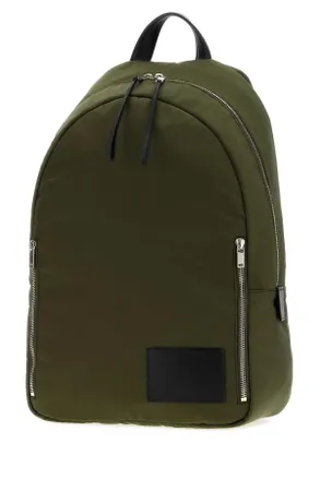 Jil Sander Mens Olive Green Fabric Urban Backpack 310 Zaini