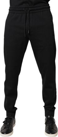 Dolce & Gabbana Black Cotton Jogger Jogging Mens Pants (Pre-Owned)