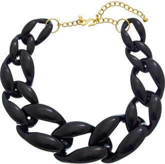 Kenneth Jay Lane 14K Plated Link Necklace