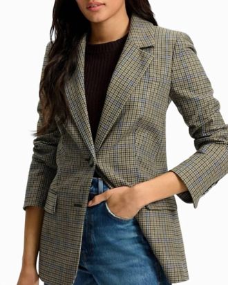 Veronica Beard Garrison Dickey Jacket In Moss Multi