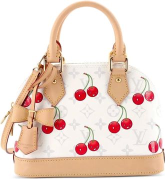Louis Vuitton x Takashi Murakami Alma Handbag Limited Edition Monogram Cerises BB satchel - Bianco