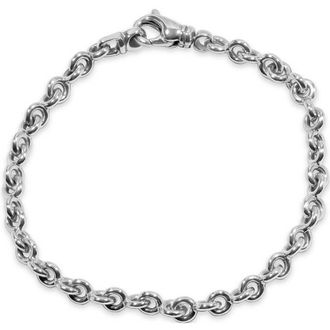 Pompeii3 Mens Rolo Link 14k Gold (14gram) or Platinum (23gram) 5mm Bracelet 8.5