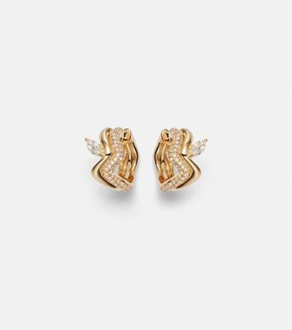 Shay Jewelry 18kt gold (750/1000) earrings with diamonds