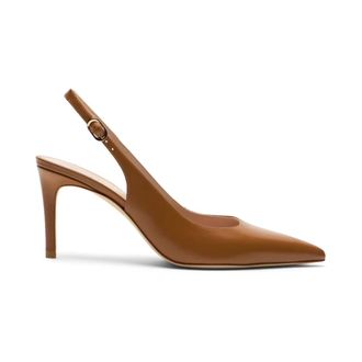 Stuart Weitzman Schoenen, Dames, Bruin, 36 1/2 EU, Leer, Power Slingback Pump 75