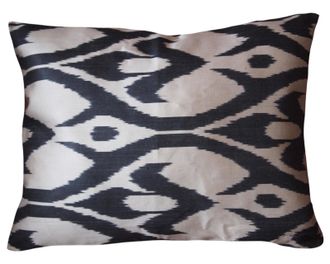 Les-Ottomans Silk Ikat Cushion