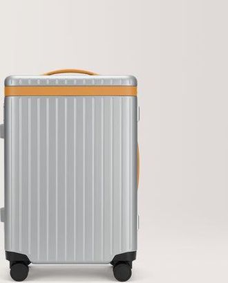 Carl Friedrik Large Carry-on Luggage - Hard case in Polycarbonate and Aluminium - Silver / Tan