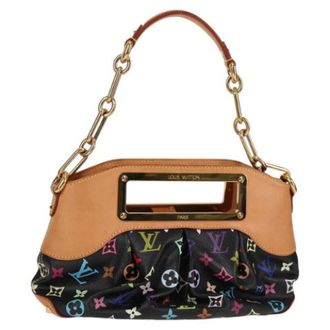 Louis Vuitton Tweedehands Canvas handtassen - Dames - Pre-owned - Zwart - Maat: ONE Size Leer