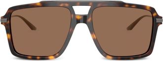 Dolce & Gabbana Eyewear Occhiali da sole con montatura stile pilota - Marrone