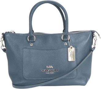 Coach Pre-owned Handbags, female, Blue, Size: ONE SIZE Pre-owned Leather Handbag