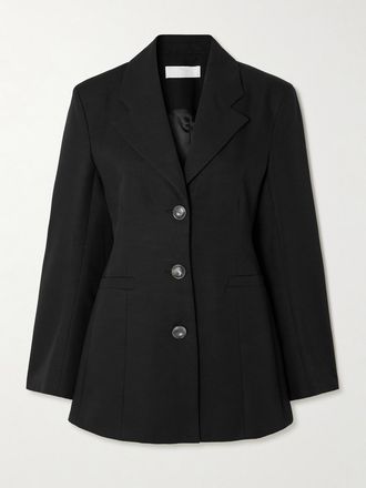 D'Estr&euml;e Paris Blazer In Faille Di Cotone Aline Linear - Nero