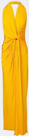 Alex Perry Draped halterneck jersey gown